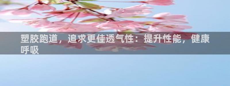 尊龙凯时白家乐Abb下载：塑胶跑道，追求更佳透气性：