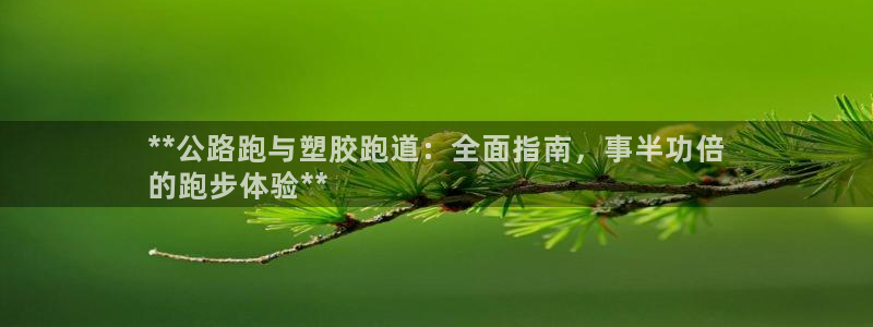 凯时国际app首页登录：**公路跑与塑胶跑道：全面指南，事半功倍
的跑步体验**