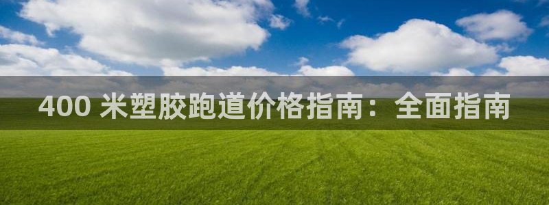 ZL尊龙凯时集团：400 米塑胶跑道价格指南：全面指