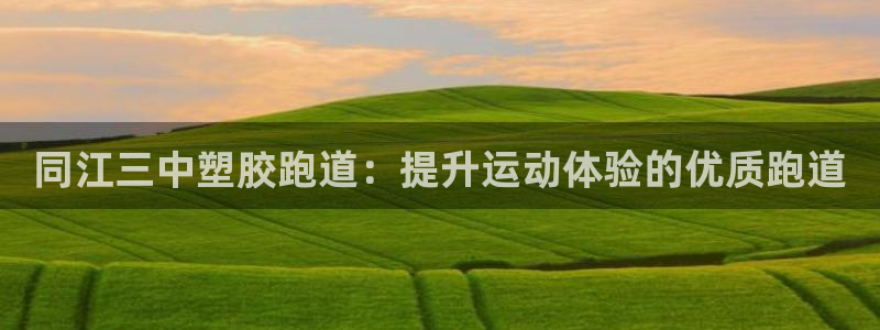 尊龙-人生就是博!：同江三中塑胶跑道：提升运动体验的