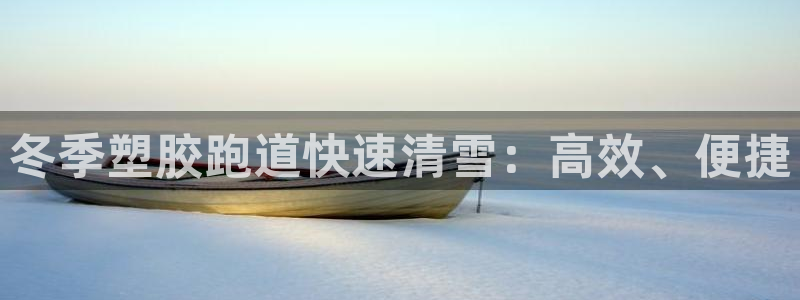 尊龙凯时人生就是搏首页：冬季塑胶跑道快速清雪：高效、