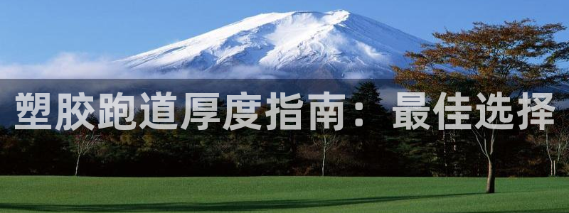 尊龙人生就是博用现金玩一下：塑胶跑道厚度指南：最佳选