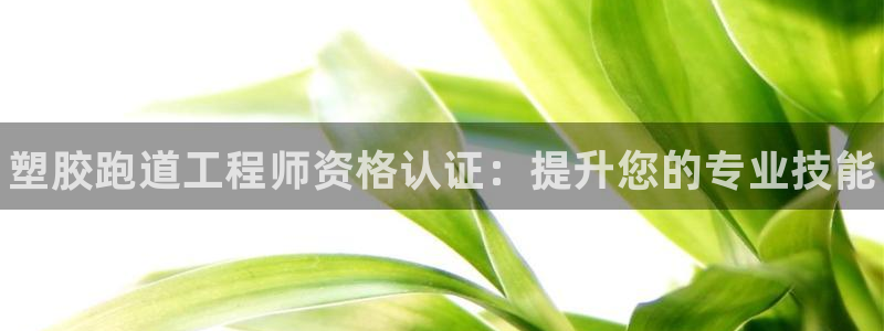尊龙AG旗舰厅APP：塑胶跑道工程师资格认证：提升您